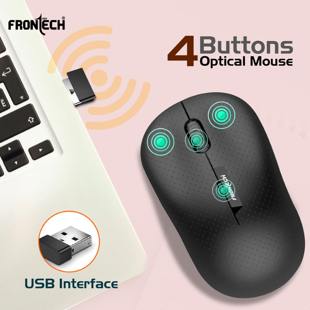 Frontech Wireless Optical Mouse 1600 DPI (MS-0041) Frontech Wireless Optical Mouse 1600 DPI (MS-0041)